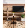 Стул обеденный Bertoia черный с черной подушкой