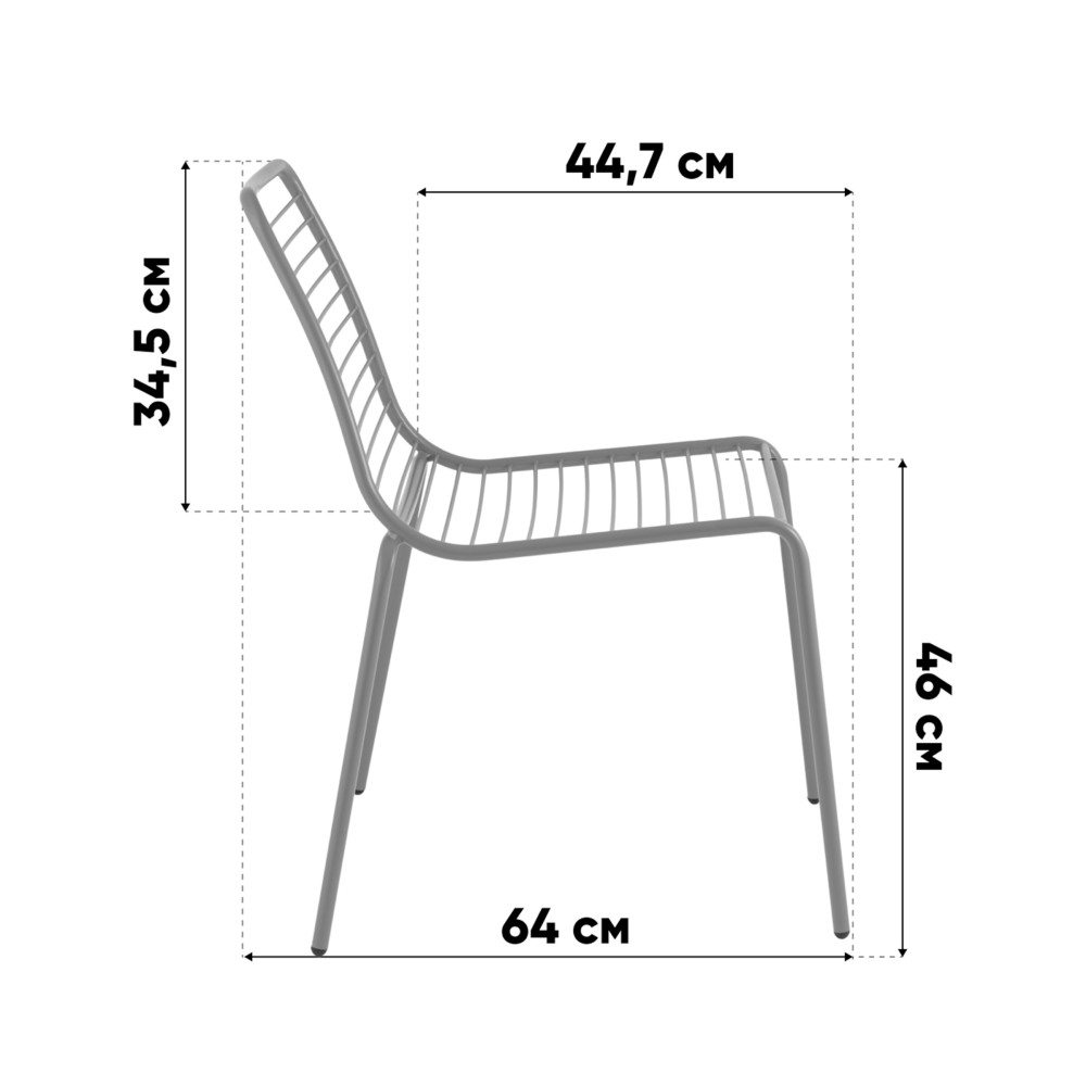 Стул Дели металл черный Стул Дели металл черный