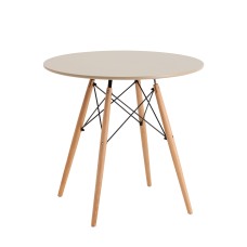 Стол Eames DSW NEW D80 бежевый