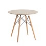 Стол Eames DSW NEW D80 бежевый