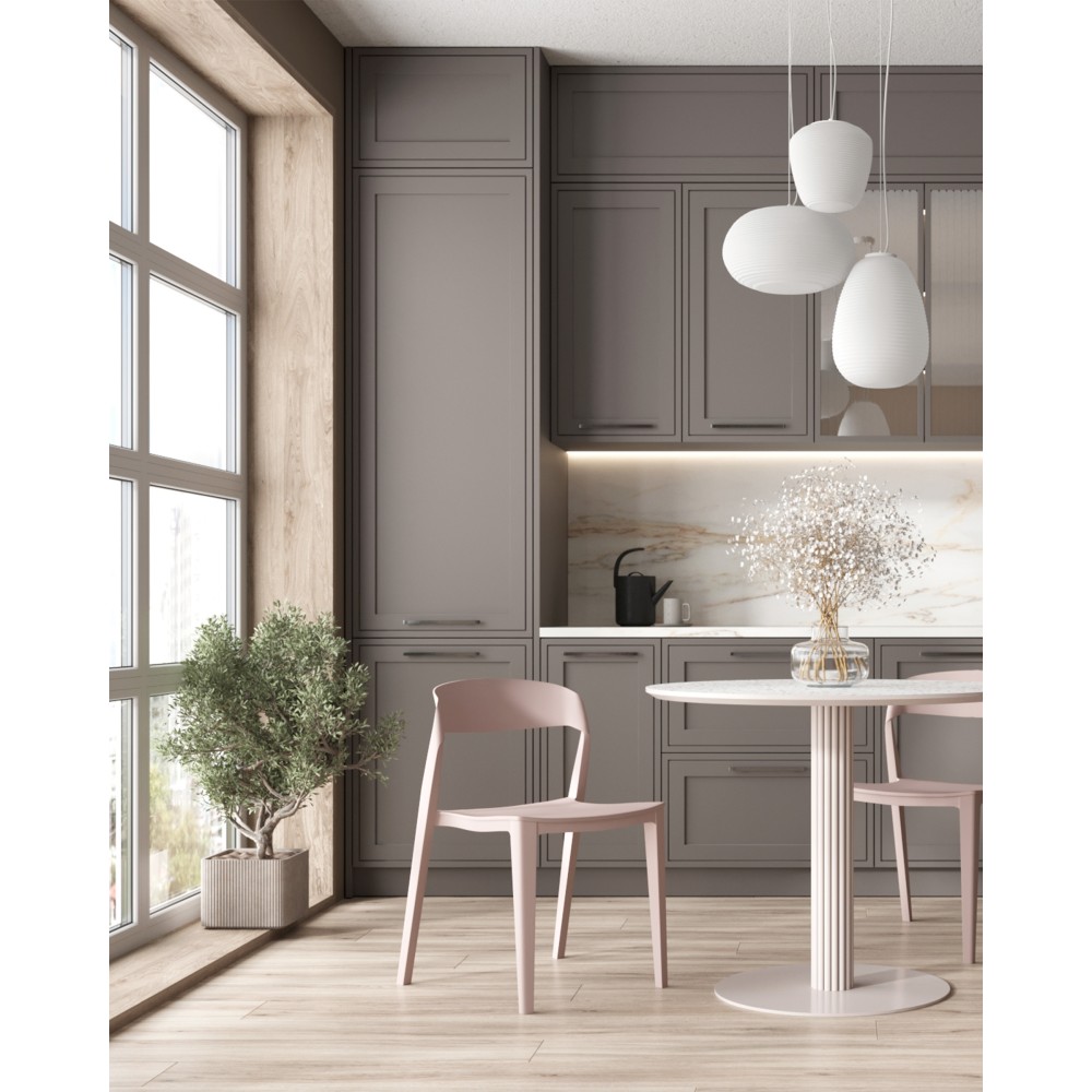 Стул Moris пластик нежно-розовый Стул Moris пластик нежно-розовый