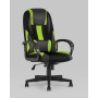 Кресло игровое TopChairs ST-CYBER 9 черный/зеленый