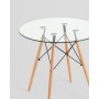Стол Eames DSW NEW D80 стеклянный