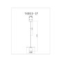 Подвесной светильник Moderli V6045-1P Scrumbel