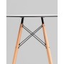 Стол круглый EAMES DSW NEW D=80 стеклянный черный