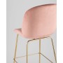 Стул барный Beetle со спинкой пудровый