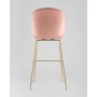 Стул барный Beetle со спинкой пудровый