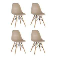 Стул Eames DSW бежевый x4