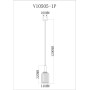 Светильник подвесной Moderli V10505-1P Boise