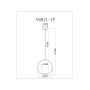 Подвесной светильник Moderli V6021-1P Barocco