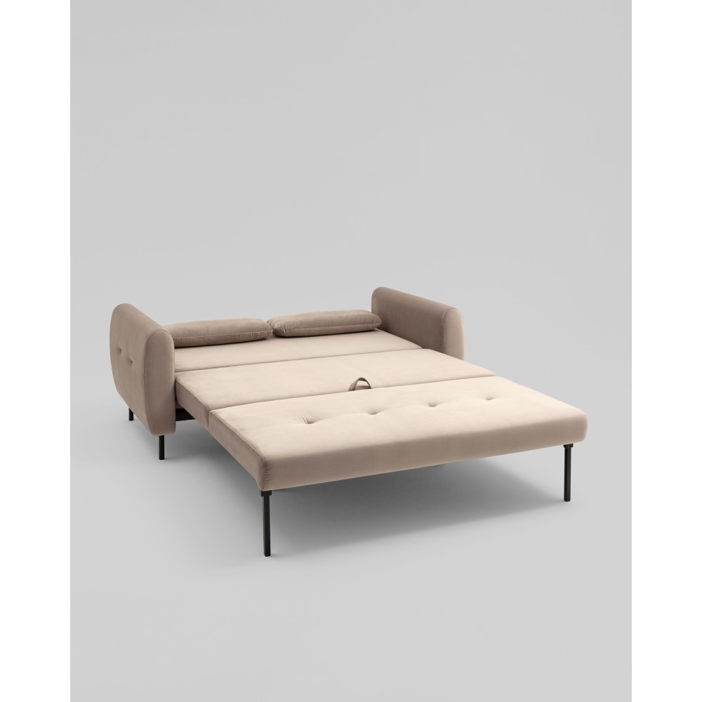 Диван-кровать прямой Барнаби велюр светло-серый Диван-кровать прямой Барнаби велюр светло-серый