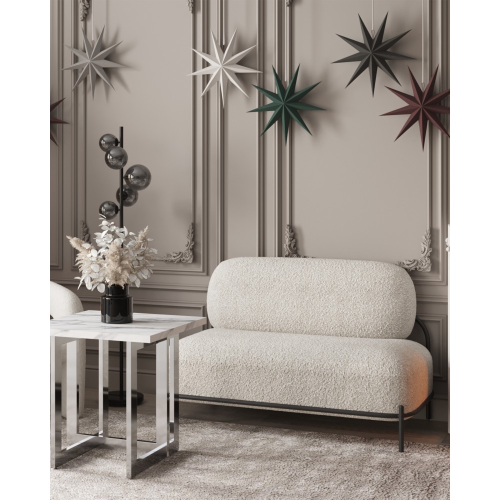 Диван Стоун ткань букле молочный Диван Стоун ткань букле молочный