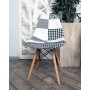 Стул Eames DSW пэчворк черно-белый