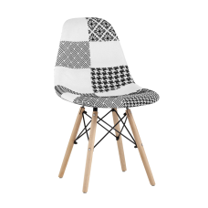 Стул Eames DSW пэчворк черно-белый