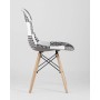 Стул Eames DSW пэчворк черно-белый