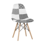 Стул Eames DSW пэчворк черно-белый