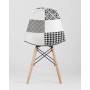 Стул Eames DSW пэчворк черно-белый
