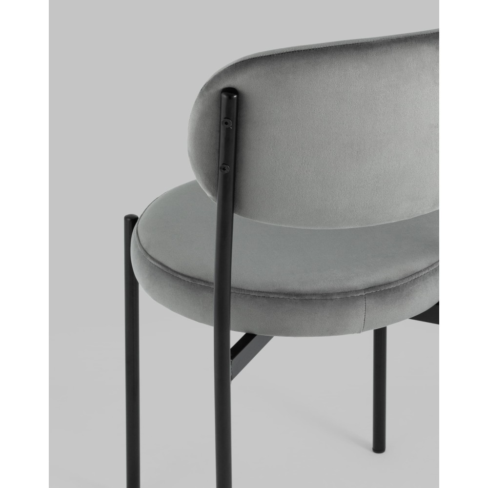 Стул Бриф NEW велюр тёмно-серый Стул Бриф NEW велюр тёмно-серый