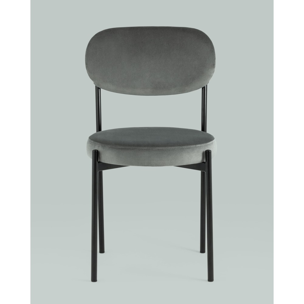 Стул Бриф NEW велюр тёмно-серый Стул Бриф NEW велюр тёмно-серый