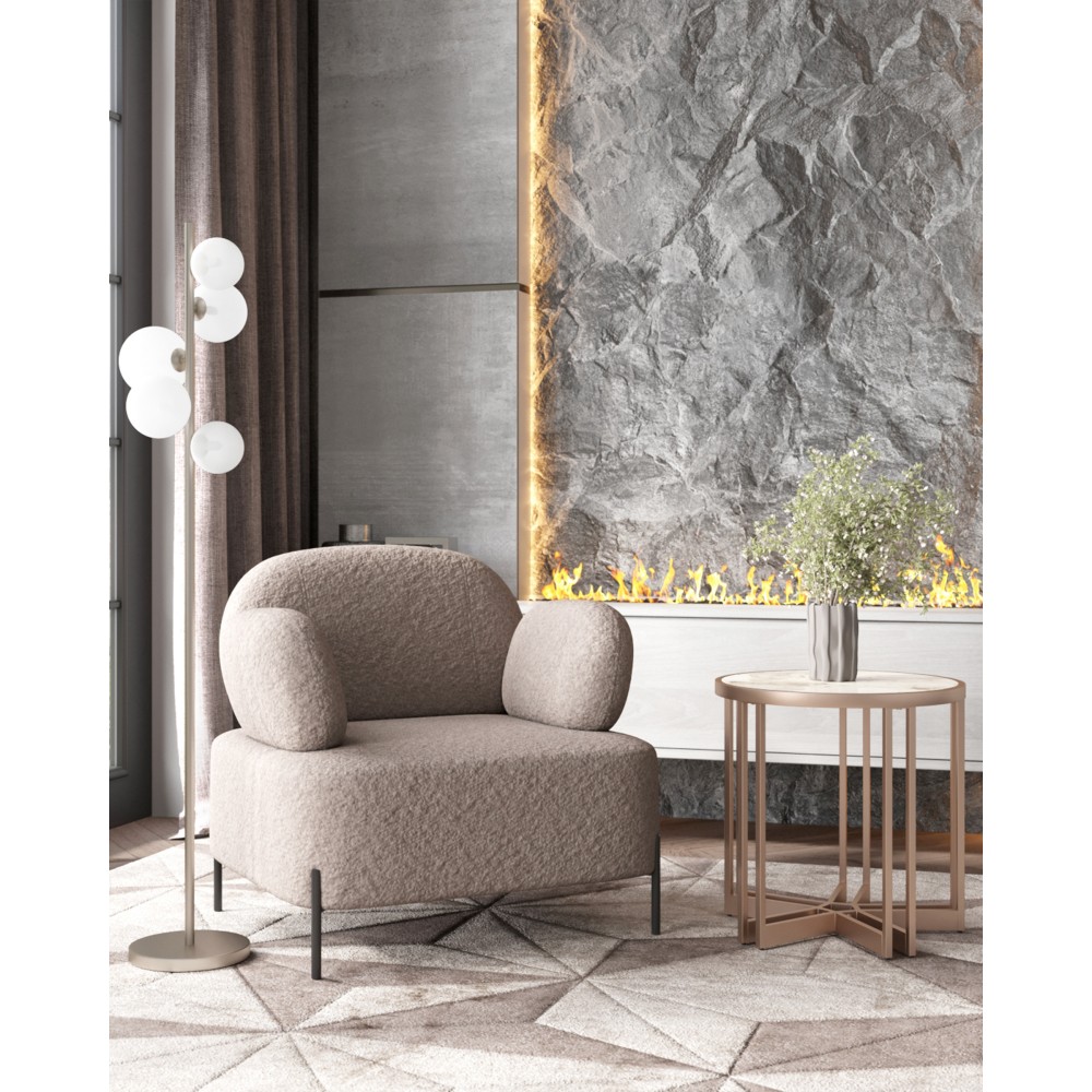 Кресло Кэнди ткань букле капучино Кресло Кэнди ткань букле капучино