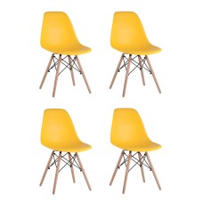 Стул Eames DSW желтый x4