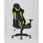 Кресло игровое TopChairs Gallardo зеленое с подушкой