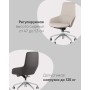 Кресло офисное TopChairs Soulo светло-серый, коричневый Кресло офисное TopChairs Soulo светло-серый, коричневый
