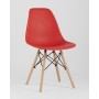 Стул Eames Style DSW красный x4 (разборный каркас)