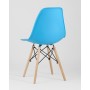 Стул Eames Style DSW бирюзовый x4 (разборный каркас)
