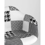 Кресло Eames DSW пэчворк черно-белое