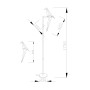 Светодиодный торшер Moderli V3074-1FL origami Birds 1*LED*6W