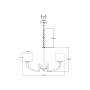 Люстра подвесная Moderli V2590-5P Saudy