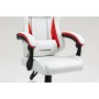 Кресло спортивное TopChairs Phantom бело-красный