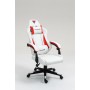 Кресло спортивное TopChairs Phantom бело-красный