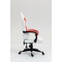 Кресло спортивное TopChairs Phantom бело-красный