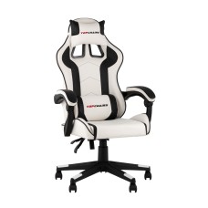 Кресло спортивное TopChairs Shadow бело-черный