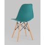 Стул Eames Style DSW темно-бирюзовый x4 (разборный каркас)