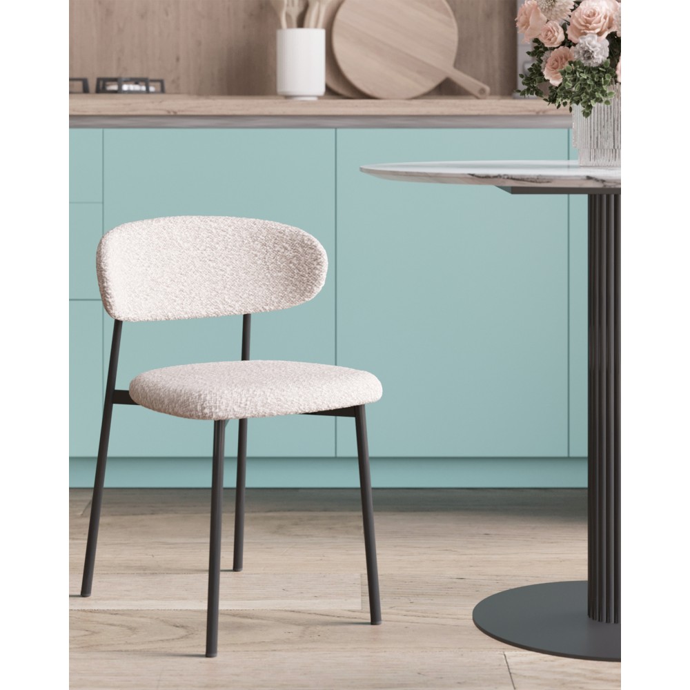 Стул Sevyn букле светло-серый Стул Sevyn букле светло-серый