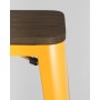 Стул барный TOLIX WOOD желтый