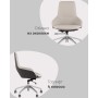 Кресло офисное TopChairs Soulo светло-серый, серый Кресло офисное TopChairs Soulo светло-серый, серый