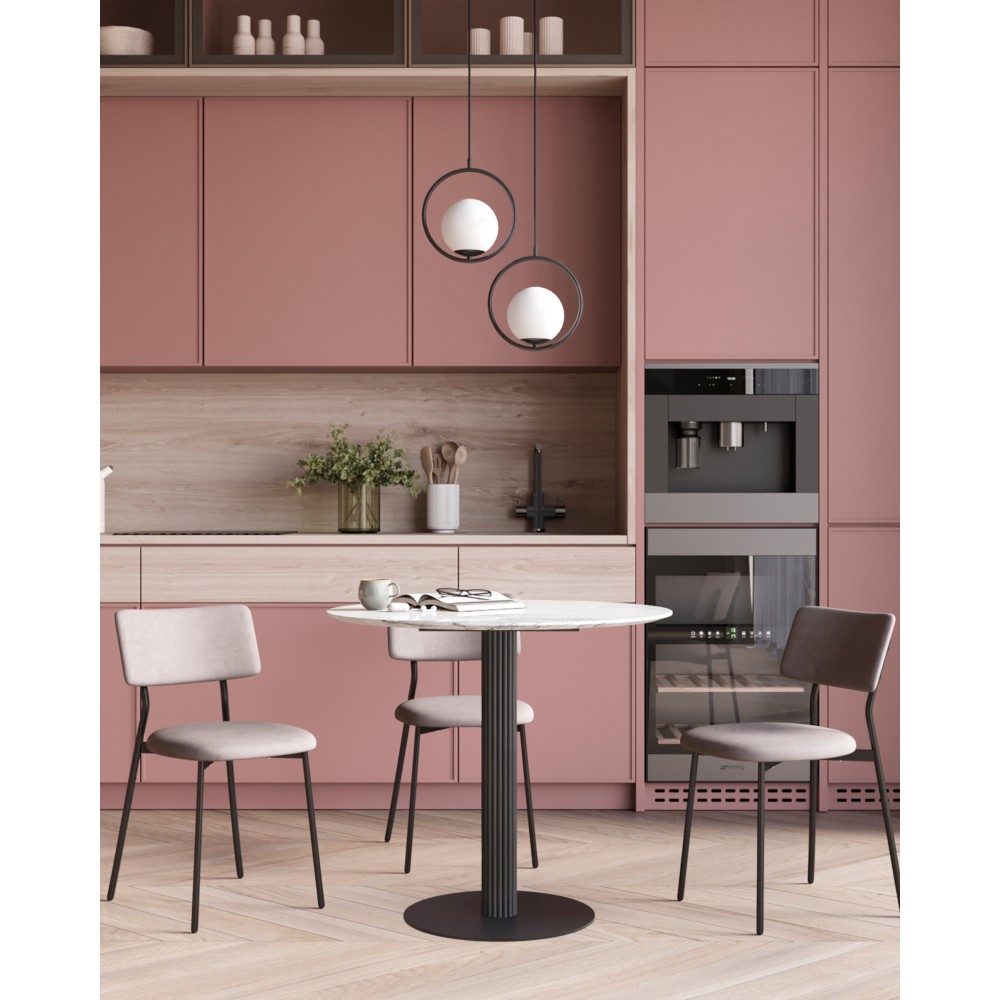 Стул Амелия велюр светло-серый Стул Амелия велюр светло-серый