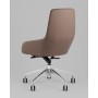 Кресло офисное TopChairs Soulo светло-серый, коричневый