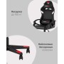 Кресло спортивное TopChairs Warden черно-белый