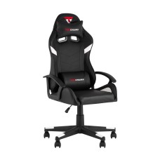 Кресло спортивное TopChairs Warden черно-белый