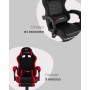 Кресло спортивное TopChairs Prophet с оттоманкой черно-белый Кресло спортивное TopChairs Prophet с оттоманкой черно-белый