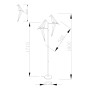 Светодиодный торшер Moderli V3075-2TL origami Birds 2*LED*6W