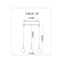 Подвесной светильник Moderli V6040-3P Scrumbel