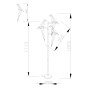 Светодиодный торшер Moderli V3075-3FL origami Birds 3*LED*6W