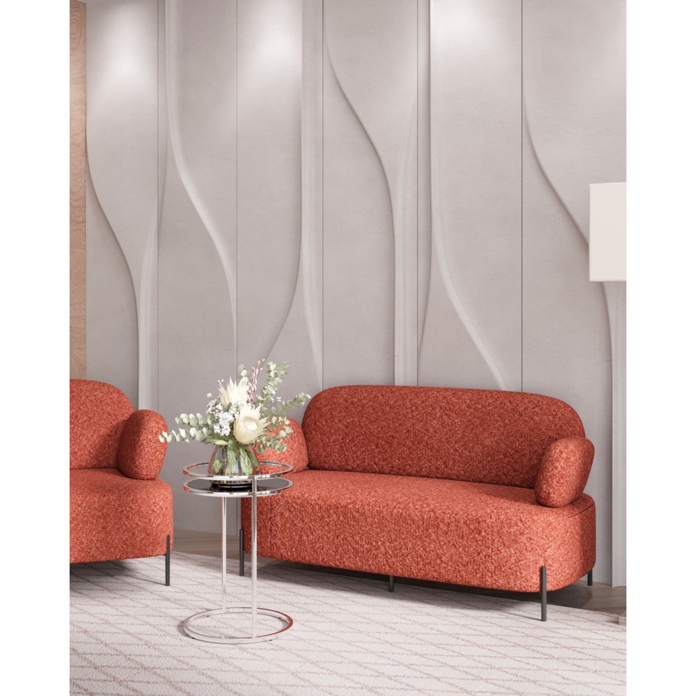 Диван Кэнди ткань букле коралловый Диван Кэнди ткань букле коралловый