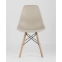 Стул Eames Style DSW бежевый x4 (разборный каркас)